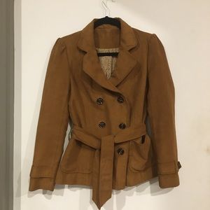 Classic Brown Short Trench Coat